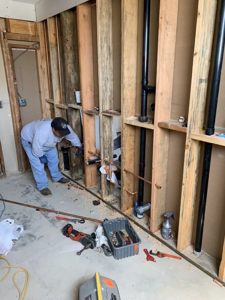 Commercial rough-in plumbing for Gas Line Repair in Bayway